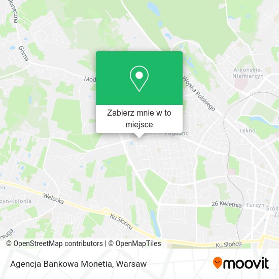 Mapa Agencja Bankowa Monetia