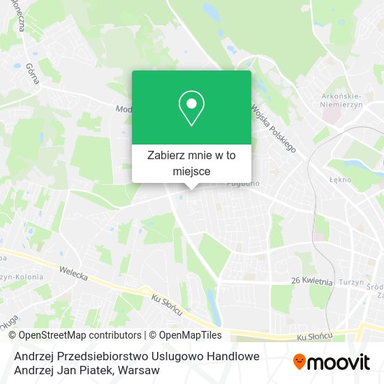 Mapa Andrzej Przedsiebiorstwo Uslugowo Handlowe Andrzej Jan Piatek