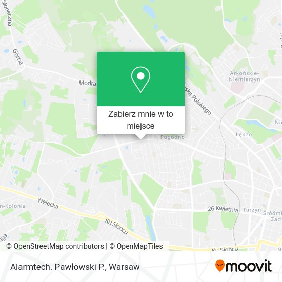 Mapa Alarmtech. Pawłowski P.