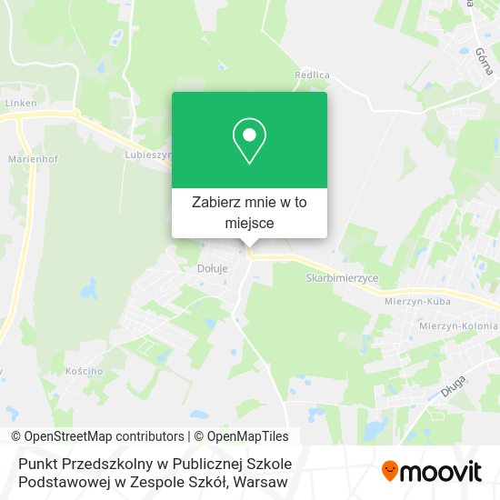 Mapa Punkt Przedszkolny w Publicznej Szkole Podstawowej w Zespole Szkół