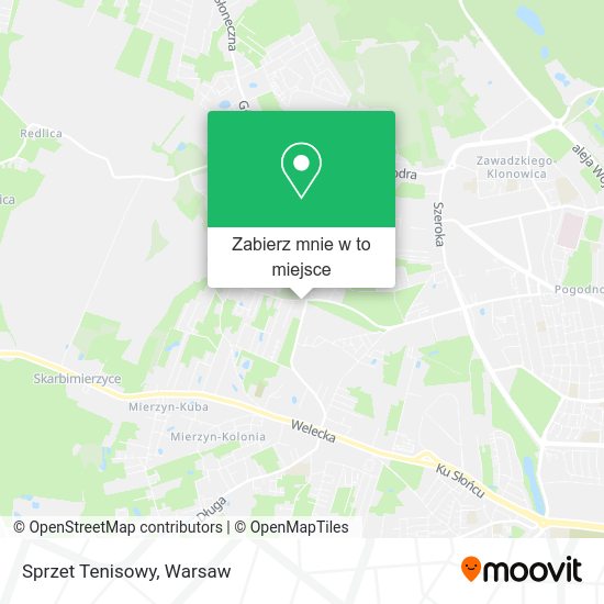 Mapa Sprzet Tenisowy