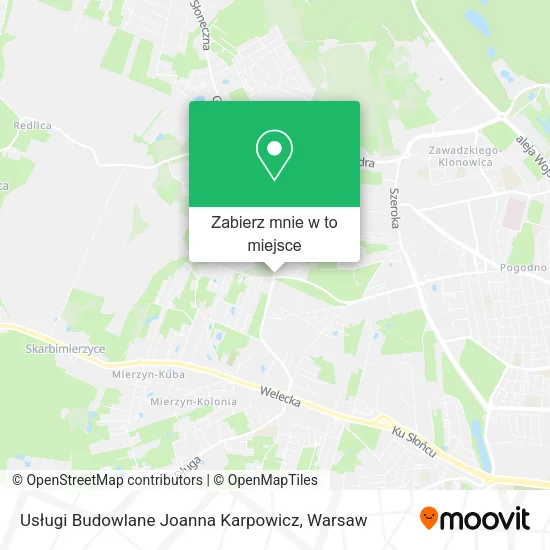 Mapa Usługi Budowlane Joanna Karpowicz