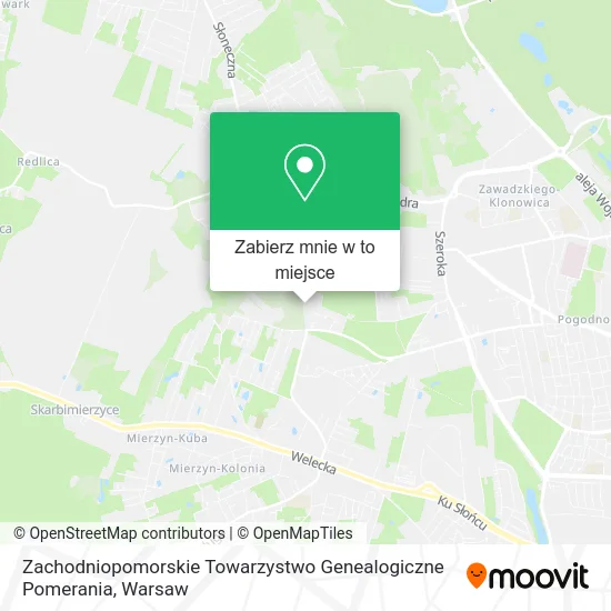 Mapa Zachodniopomorskie Towarzystwo Genealogiczne Pomerania
