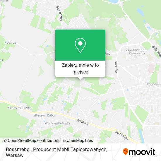 Mapa Bossmebel. Producent Mebli Tapicerowanych