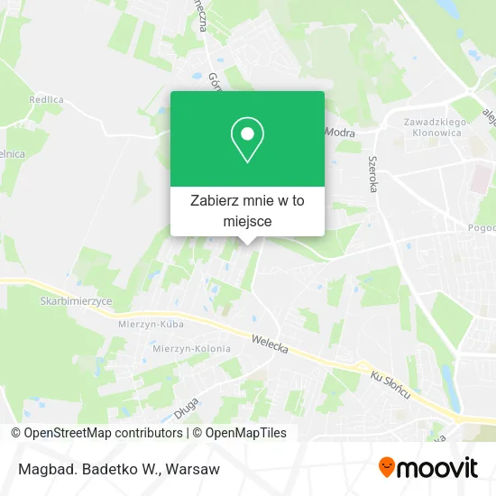 Mapa Magbad. Badetko W.