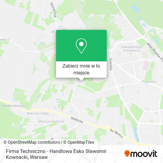 Mapa Firma Techniczno - Handlowa Esko Sławomir Kownacki