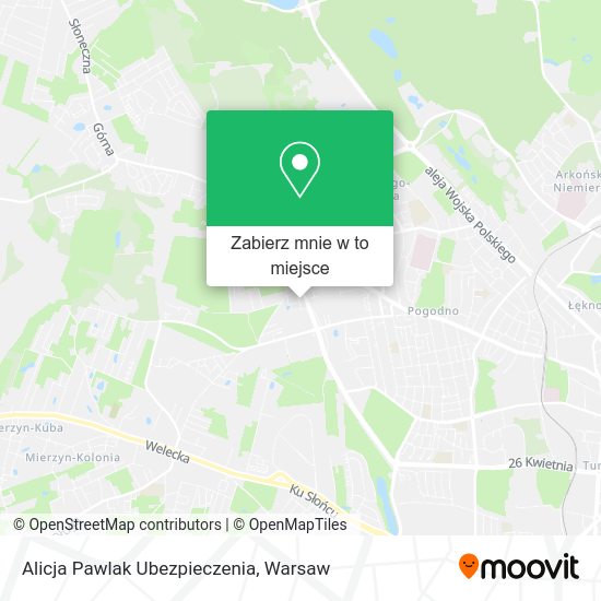 Mapa Alicja Pawlak Ubezpieczenia