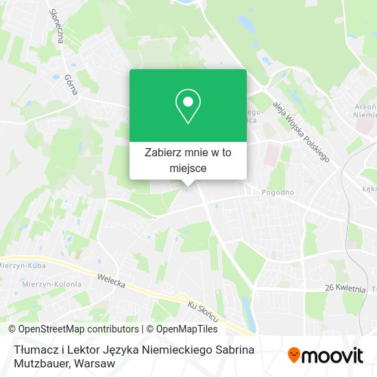 Mapa Tłumacz i Lektor Języka Niemieckiego Sabrina Mutzbauer