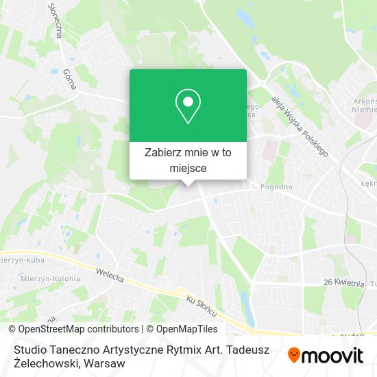 Mapa Studio Taneczno Artystyczne Rytmix Art. Tadeusz Żelechowski