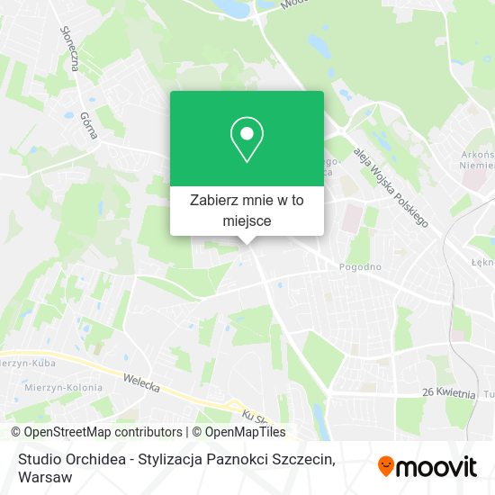 Mapa Studio Orchidea - Stylizacja Paznokci Szczecin