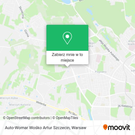 Mapa Auto-Womar Wośko Artur Szczecin