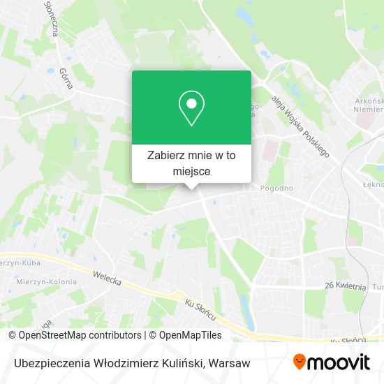 Mapa Ubezpieczenia Włodzimierz Kuliński