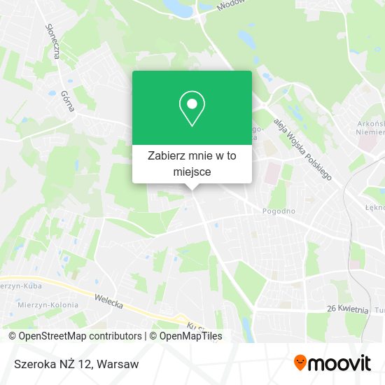 Mapa Szeroka NŻ 12