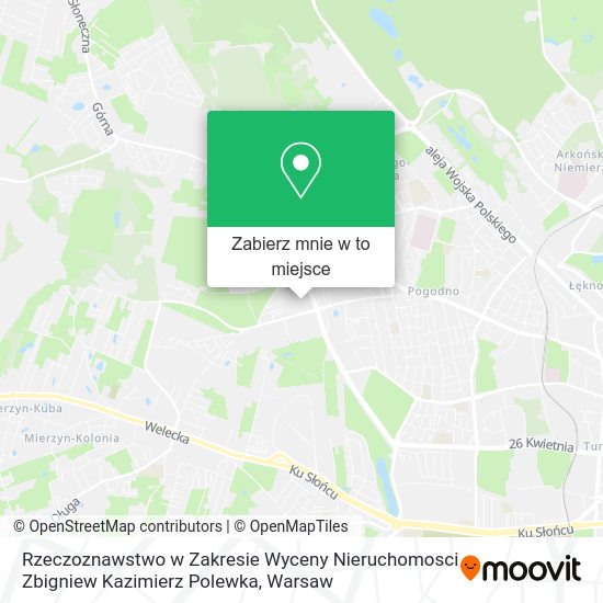 Mapa Rzeczoznawstwo w Zakresie Wyceny Nieruchomosci Zbigniew Kazimierz Polewka