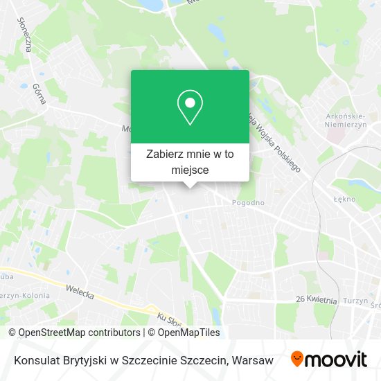 Mapa Konsulat Brytyjski w Szczecinie Szczecin