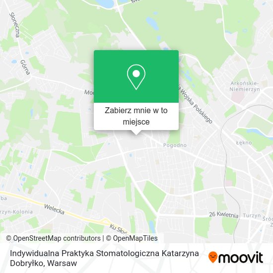 Mapa Indywidualna Praktyka Stomatologiczna Katarzyna Dobryłko