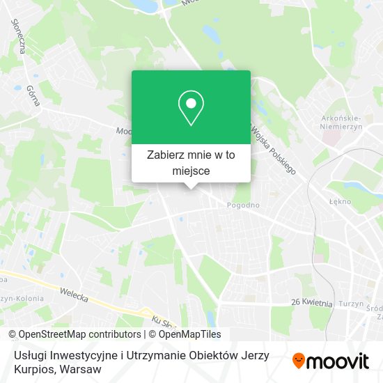 Mapa Usługi Inwestycyjne i Utrzymanie Obiektów Jerzy Kurpios