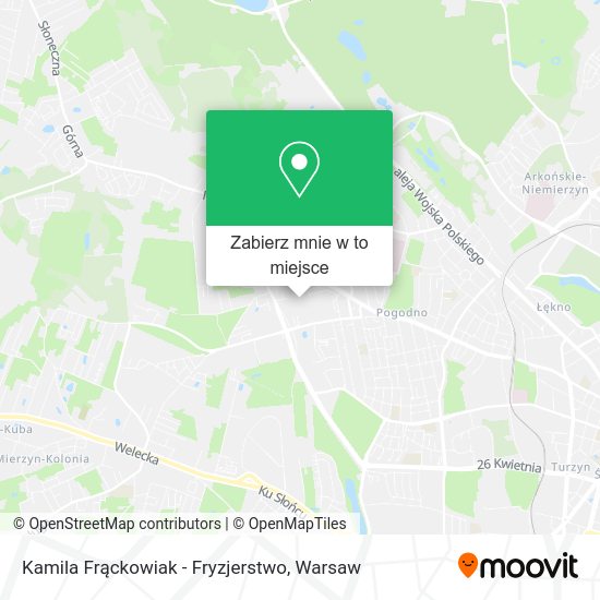 Mapa Kamila Frąckowiak - Fryzjerstwo