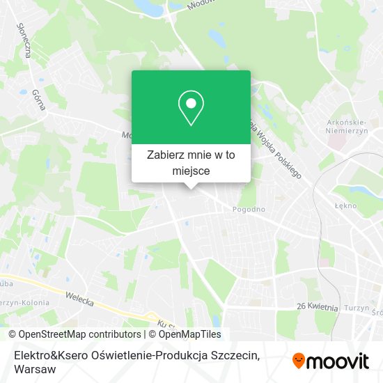 Mapa Elektro&Ksero Oświetlenie-Produkcja Szczecin