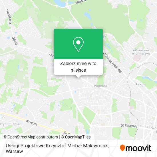 Mapa Usługi Projektowe Krzysztof Michał Maksymiuk