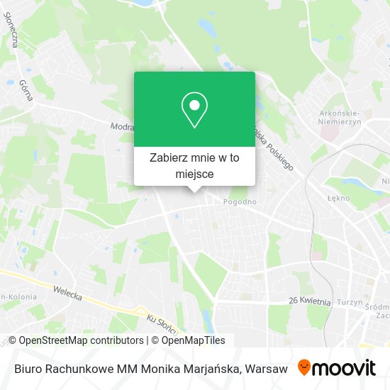 Mapa Biuro Rachunkowe MM Monika Marjańska