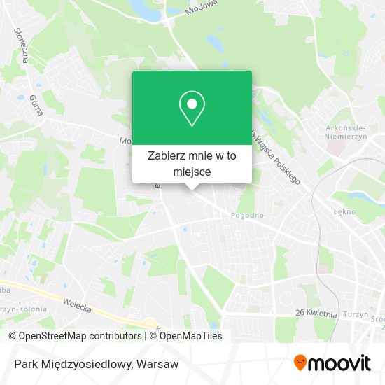 Mapa Park Międzyosiedlowy