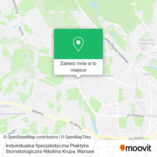 Mapa Indywidualna Specjalistyczna Praktyka Stomatologiczna Nikolina Krupa