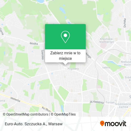 Mapa Euro-Auto. Szczucka A.