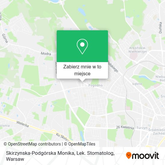 Mapa Skirzynska-Podgórska Monika, Lek. Stomatolog