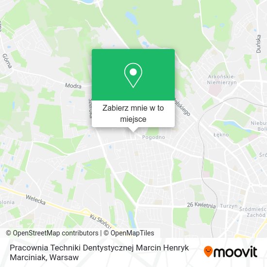 Mapa Pracownia Techniki Dentystycznej Marcin Henryk Marciniak