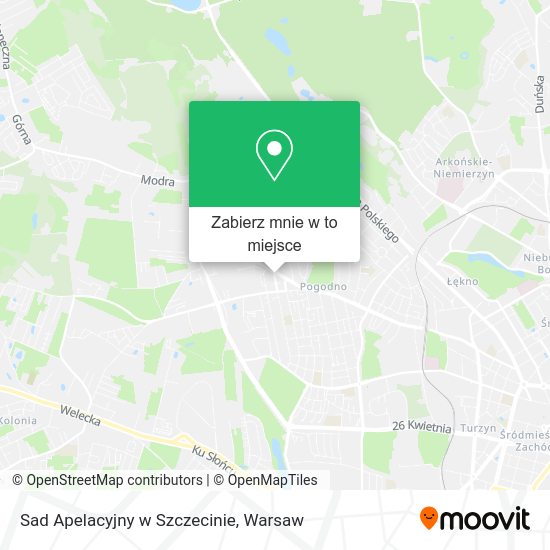 Mapa Sad Apelacyjny w Szczecinie