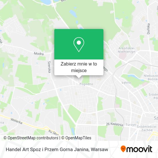 Mapa Handel Art Spoz i Przem Gorna Janina