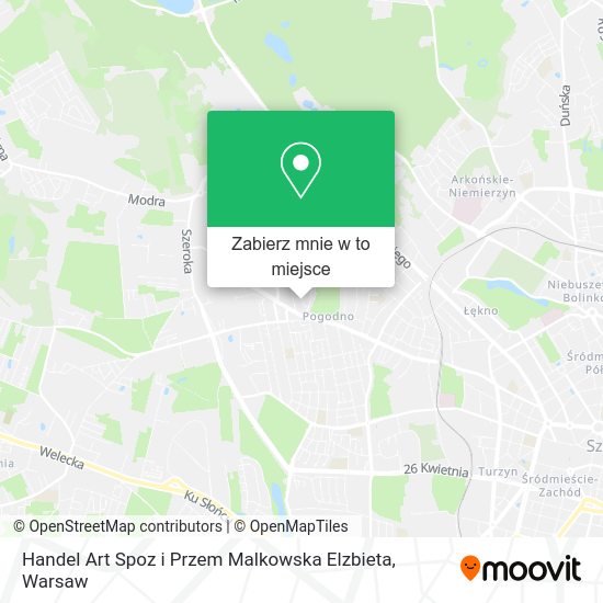 Mapa Handel Art Spoz i Przem Malkowska Elzbieta