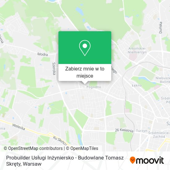 Mapa Probuilder Usługi Inżyniersko - Budowlane Tomasz Skręty