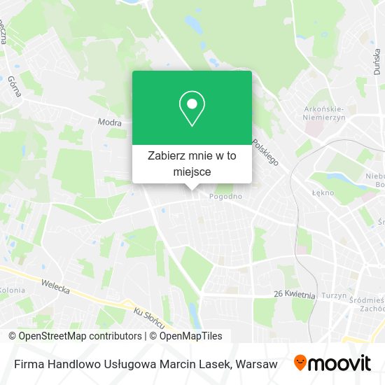 Mapa Firma Handlowo Usługowa Marcin Lasek