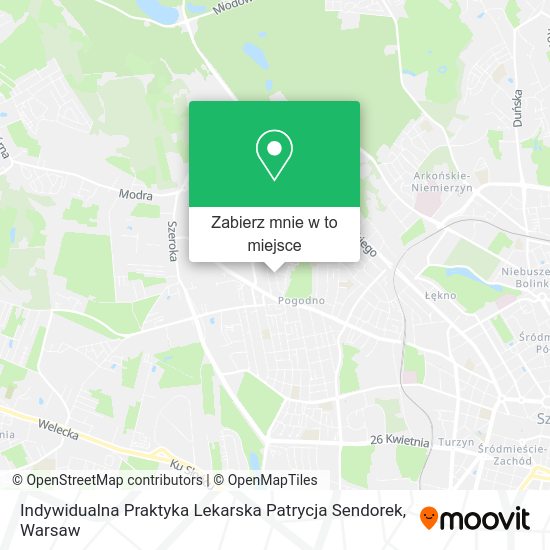 Mapa Indywidualna Praktyka Lekarska Patrycja Sendorek