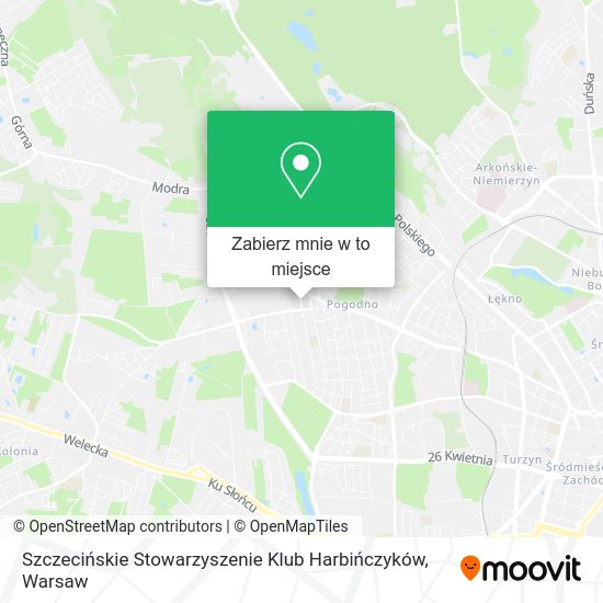 Mapa Szczecińskie Stowarzyszenie Klub Harbińczyków