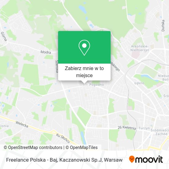 Mapa Freelance Polska - Baj, Kaczanowski Sp.J