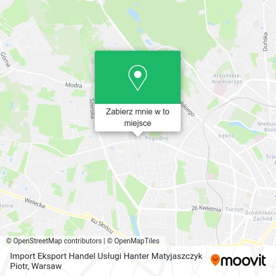 Mapa Import Eksport Handel Usługi Hanter Matyjaszczyk Piotr