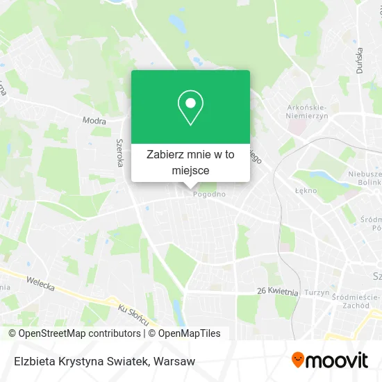 Mapa Elzbieta Krystyna Swiatek