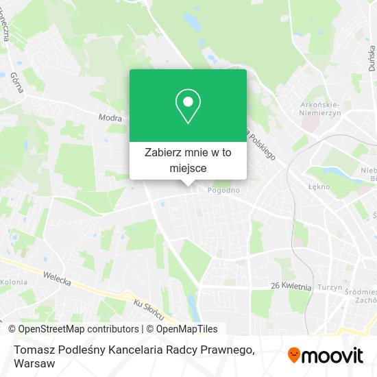 Mapa Tomasz Podleśny Kancelaria Radcy Prawnego