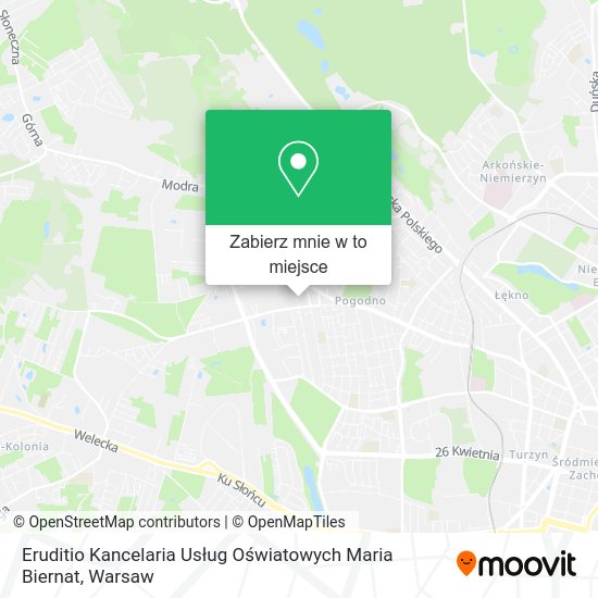 Mapa Eruditio Kancelaria Usług Oświatowych Maria Biernat