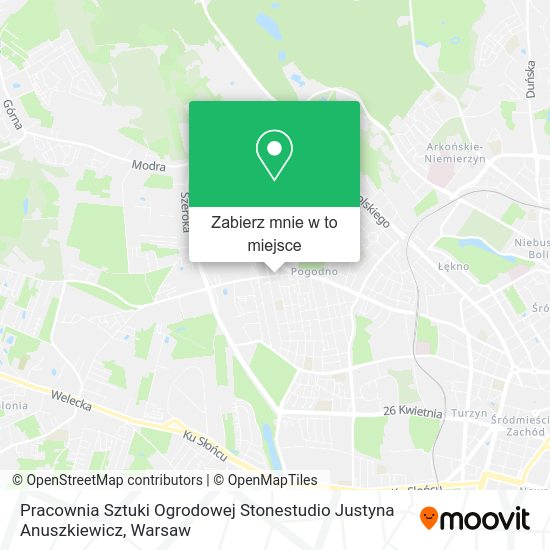 Mapa Pracownia Sztuki Ogrodowej Stonestudio Justyna Anuszkiewicz