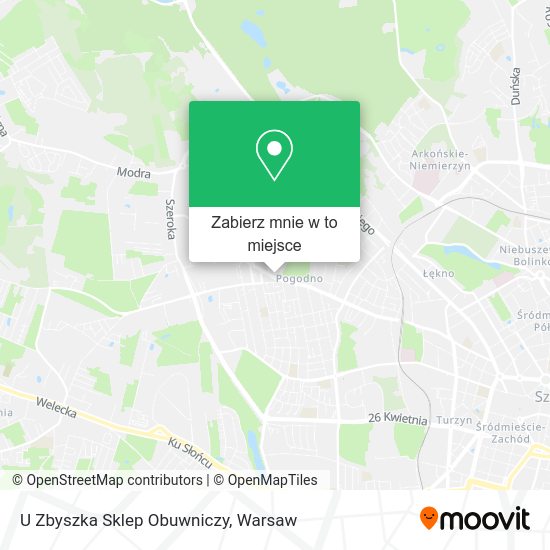 Mapa U Zbyszka Sklep Obuwniczy