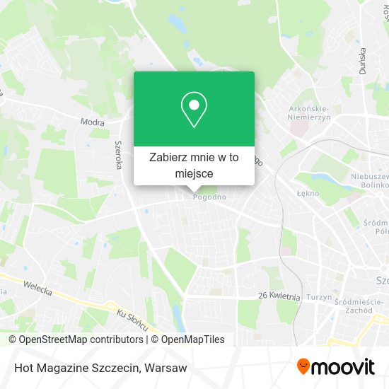 Mapa Hot Magazine Szczecin