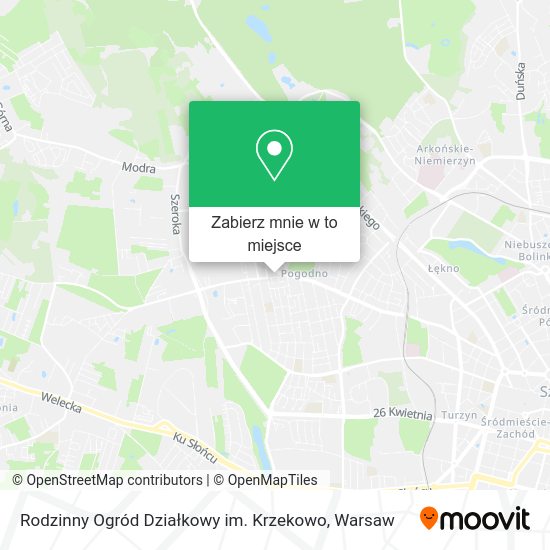 Mapa Rodzinny Ogród Działkowy im. Krzekowo