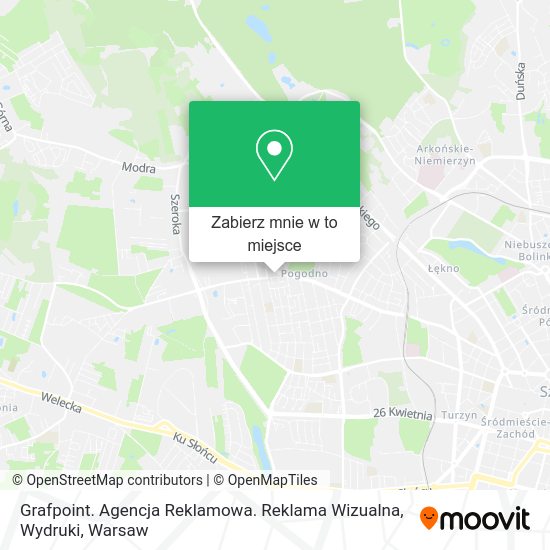 Mapa Grafpoint. Agencja Reklamowa. Reklama Wizualna, Wydruki