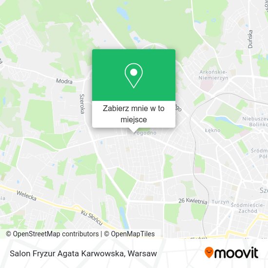 Mapa Salon Fryzur Agata Karwowska