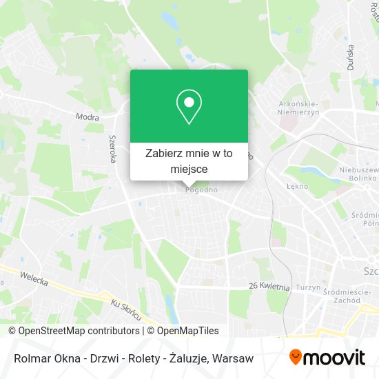 Mapa Rolmar Okna - Drzwi - Rolety - Żaluzje