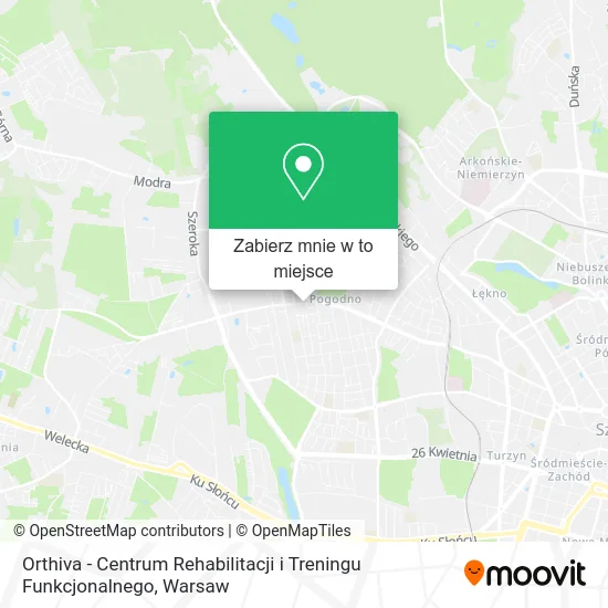Mapa Orthiva - Centrum Rehabilitacji i Treningu Funkcjonalnego